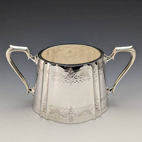 1880年頃 英国アンティーク シルバープレート製 ティーポット3点セット Cooper Brothers